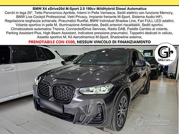 BMW X4 XDrive20d M-Sport C20" TETTO Navi CAM LED 