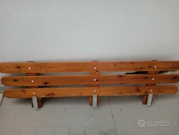 n°1 sponda in legno massello 