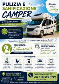 pulizia camper
