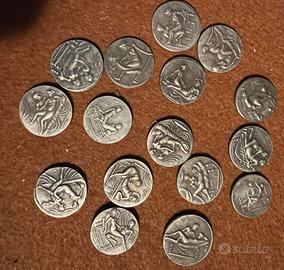 Spintria - Spintriae - 16 monete, Tessere Erotiche