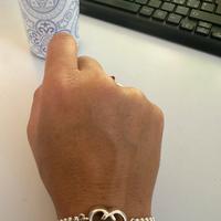 Bracciale Gucci originale in argento 925 cuore