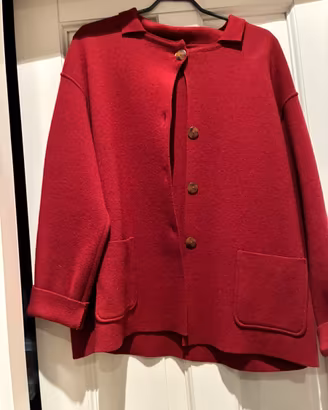 Giacca in lana rossa Mod donna