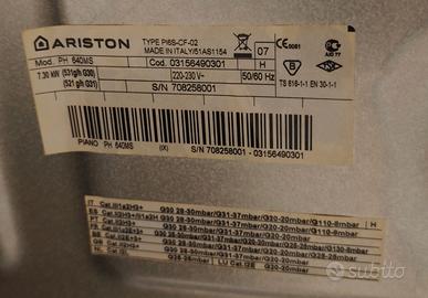 Piano Cottura Ariston 4 Fuochi Inox – Mod. PH 640M