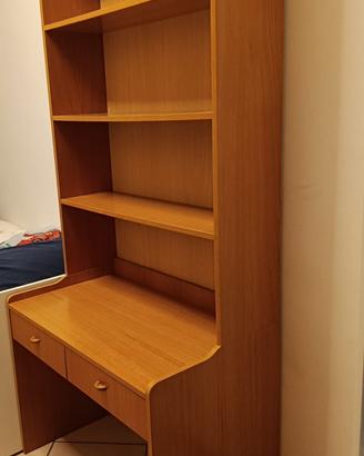 Scrivania con libreria