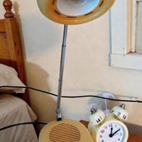 Lampada Space Age Telescopica con Sveglia Vintage