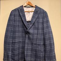 Giacca Blu a quadri Dan John taglia 54