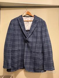 Giacca Blu a quadri Dan John taglia 54