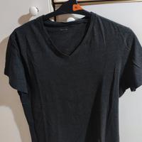 T-shirt uomo nera collo a V Tezenis