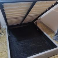 letto contenitore imbottito