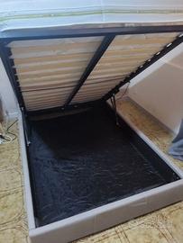 letto contenitore imbottito