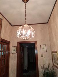 lampadario con applique 