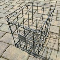 CASSETTA PORTABOTTIGLIE VINTAGE IN FERRO ZINCATO