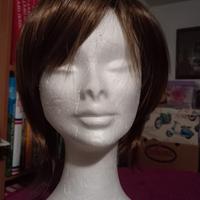 parrucca biondo scuro con meches