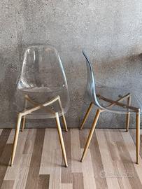 Lotto di 20 Sedie Trasparenti Design Moderno