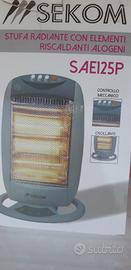 stufa Sekom radiante con elementi alogeni