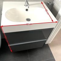 Mobile bagno godmorgon due cassetti e lavabo