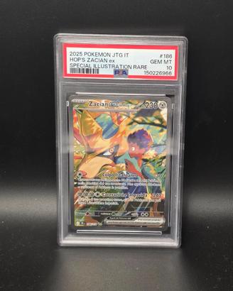Pokémon PSA 10 Gem Mint – Hop's Zacian ex #186 Spe