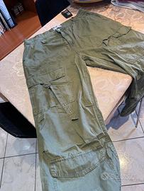 Pantalone cargo verde