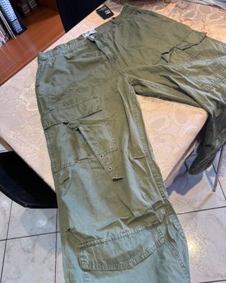 Pantalone cargo verde