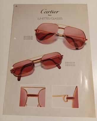 Pagina catalogo Cartier  Lunettes/Glasses
