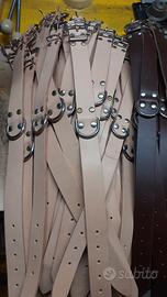 LOTTO-STOCK  Collari in vero cuoio su misura