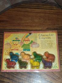 Character Crayons Pastelli Personaggi Forma Orso B