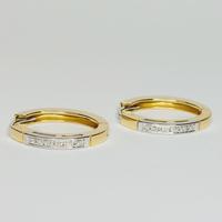 Orecchini oro 18 kt diamanti ct.0.40 Salvini (P)