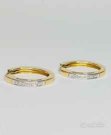 Orecchini oro 18 kt diamanti ct.0.40 Salvini (P)