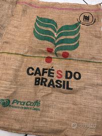 Sacchi di yuta delle origini del caffè