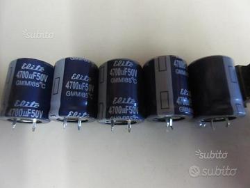 Condensatori elettrolitici nuovi 4700uF 50V - Audio/Video In vendita a  Venezia