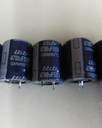 Condensatori elettrolitici nuovi 4700uF 50V