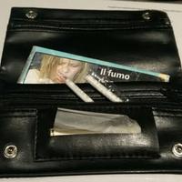Busta porta tabacco, cartine, filtri e accendino