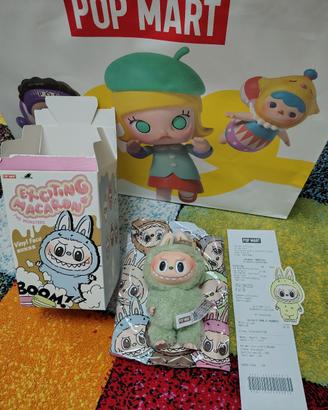 POP MART LABUBU EXCITING MACARON Green Grape