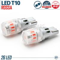 Lampadine LED T10 ROSSA CANbus Posizione posterior