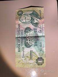 Banconota one pound scozzese 1988