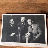 Foto con dedica del primo Quartetto Cetra