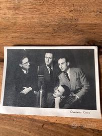 Foto con dedica del primo Quartetto Cetra