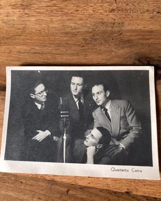 Foto con dedica del primo Quartetto Cetra