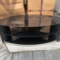 Tavolino salotto vetro nero