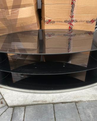 Tavolino salotto vetro nero