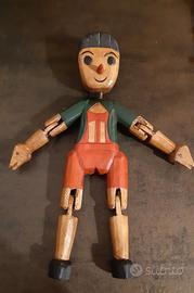 Pinocchio in legno anni '60