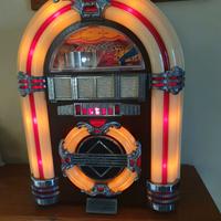 Jukebox vintage lettore cassette e radio AM/FM