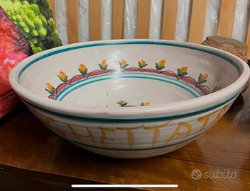 Vietri piatto grande “La spaghettata” vintage