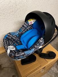 Trio passeggino ruote grandi ovetto culla cybex