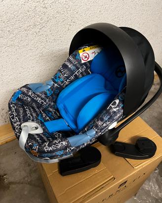 Trio passeggino ruote grandi ovetto culla cybex