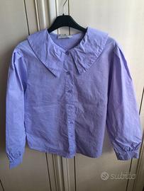 Camicia donna NUOVA lilla cotone Kikisix