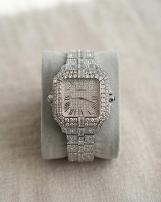 Orologio cartier automatico colore argento💎