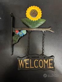 TARGA PORTA WELCOME GHISA