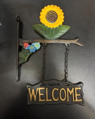 TARGA PORTA WELCOME GHISA