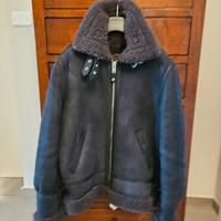 Schott NY Montone shearling uomo Nero L